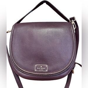 Kate Spade Plumb Shoulder/Crossbody Saddle Bag